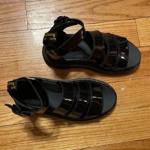 Dr Martens Clarissa II Patent Leather Sandals